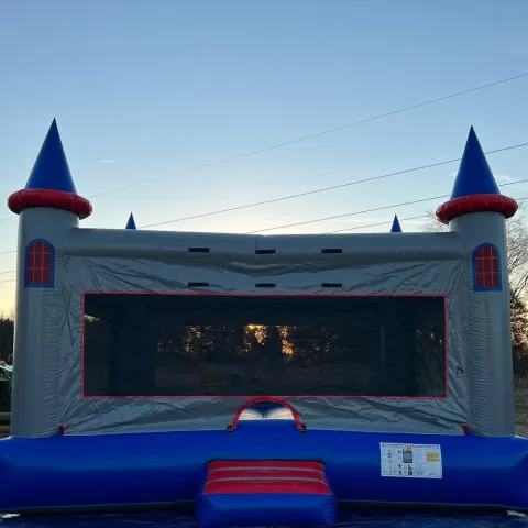 a close up of a tower