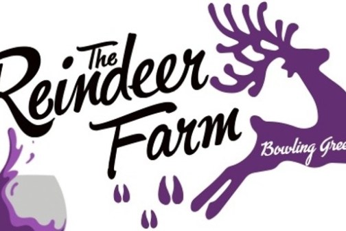Logo with purple reindeer and text 'The Reindeer Farm, Bowling Green, Ky.'